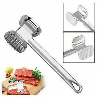 🔥Quality Aluminium Metal Meat Mallet Tenderiser Steak Beef Chicken Hammer UK • £5.39