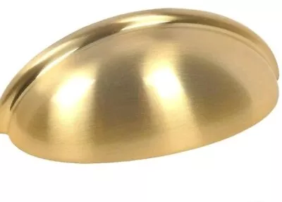 $25.50 • Buy Cosmas 783BB Brushed Brass Cabinet Hardware Bin Cup Drawer Pull 3in.(10 Pack)