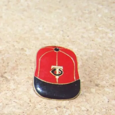 Minnesota Twins Baseball Cap Lapel Pin Light Yellowing Older Style • $12