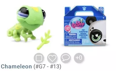 Littlest Pet Shop Generation 7 Series 1 #13 Chameleon! NIB • $10