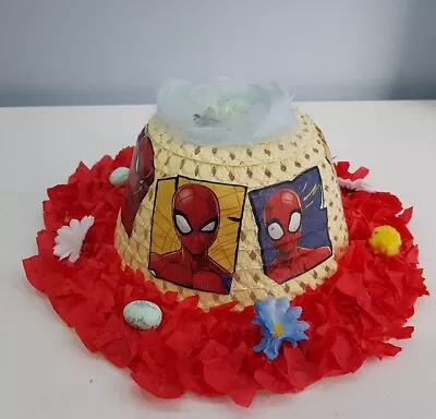 Easter Bonnet Video Game Spider Man School Parades Egg Hunt Boys Party Hat • £15
