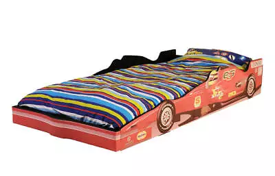 Boys Kids Childrens Racing Car Bed Soft Faux Leather With Mattress Option • £129.99