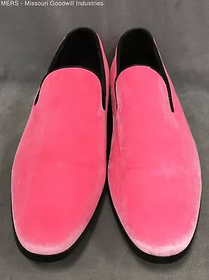 Men's Pink Velvet Metro Charm Loafers Size 13 • $9.99