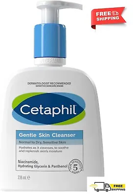 Cetaphil Gentle Skin Cleanser 236ml Soap-Free Body & Face Wash For Women & Men • £8.99