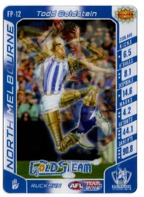 2016 Teamcoach 3D Footy Powers - Todd Goldstein  FP-12 North Melbourne • $1.50