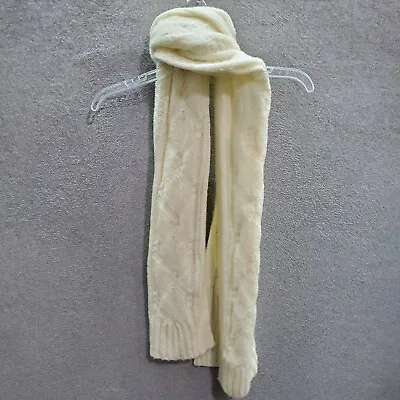 J Crew Scarf 72x14 Cream Cable Knit Wool Blend NWT • $15.20