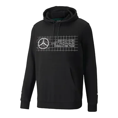 Puma Men's Mercedes AMG Star Pullover Sweatshirt 535118 01 Black - BRAND NEW • $35