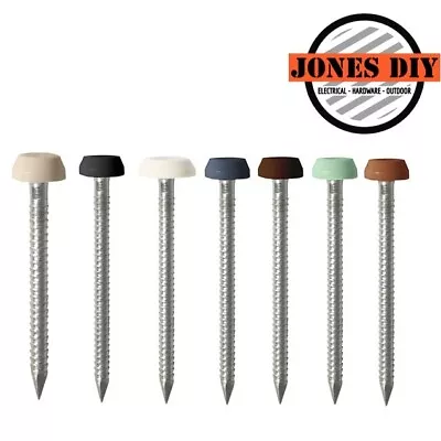 Upvc Poly Top Pins & Nails Plastic Polymer Headed Soffit & Fascia Fixings • £5.99