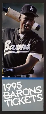 1995 Michael Jordan Birmingham Barons Baseball Fold Out Ticket Brochure NM • $14.95