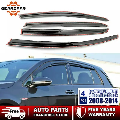 For VW Golf 6 / MK 6 GTI 2008-2014 Window Visors Wind Deflectors Rain Guards New • $22.99