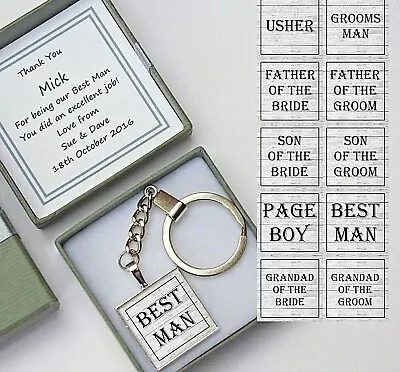 Wedding Personalised Best Man Gift Keepsake Favour Father Of Bride Groom Usher • £5.99