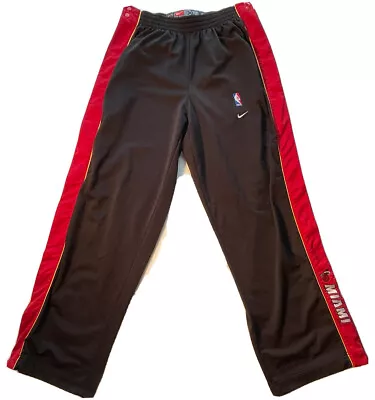 Miami Heat Authentic Nike Tear Away Button Warm Up Pants Size XL • $28.95