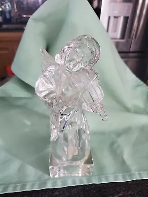 Mikasa Full Lead Crystal Angel Playing Violin Herald Collection German Made 8 T • $11.99