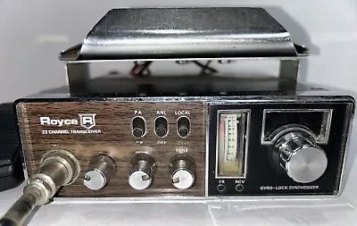 Vintage CB Royce I-612 23 Channel Transceiver With Wires And CB Mic Untested • $23.75