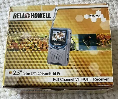 Bell + Howell Mini Tv Television Works 2.5 Color VHF UHF Receiver DTFT 250 • $21.99