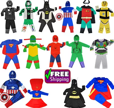 New Size 1-12 Kids Costumes Girls Dress Up Party Superhero Disney Toddler Child • $28.50