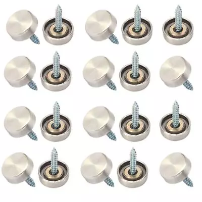 Mirror Screw Cap 1  Dia Stainless Steel Decorative Nails Screw Cover Cap Fastene • $14.30