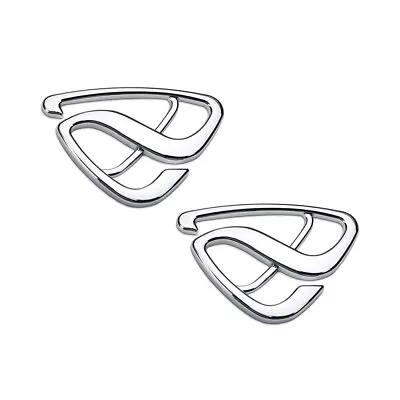 2x Chrome Rotor Engine Symbol Car L&R Fender Door Emblems For Mazda RX-2 3 4 7 8 • $13.19