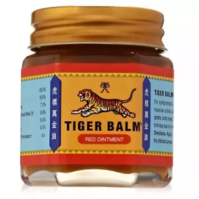 6 PcTiger Balm Red Relief Muscular Aches Pain Sprains Ointment Massage Rub 30 G • $60