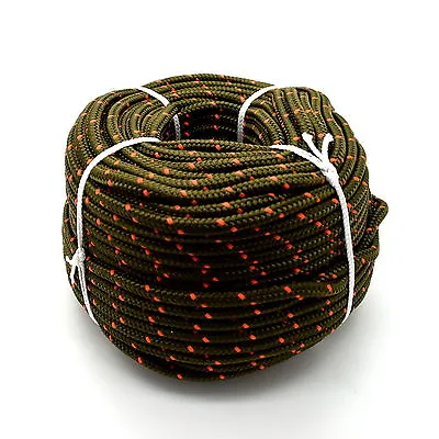 Camouflage Polypropylene Rope Braided Poly Cord Line Sailing Boating Camping Mi5 • £157.28