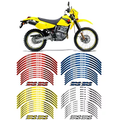 Reflective Tire Rim Stickers Wheels Decal Tape For SUZUKI DRZ 250 DR-Z 400/S/E • $15.29