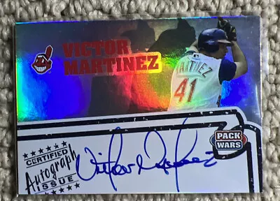 VICTOR MARTINEZ 2005 Topps Pack Wars Autograph Auto Cleveland Indians • $10.88