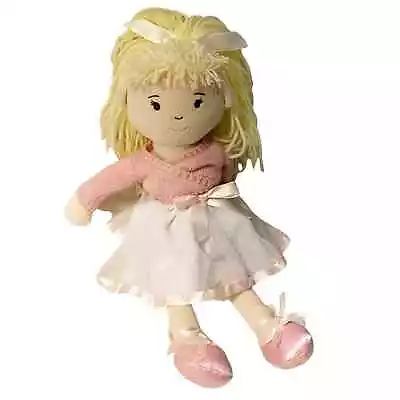 Laura Ashley Cloth Ballerina Doll Blonde Tutu Pink Top 18” • $45