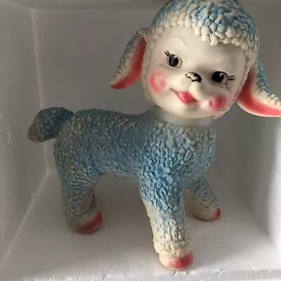 Vintage Rubber Lamb Rolling Toy 1961 • $19.49