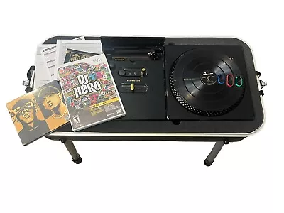 $80 • Buy DJ Hero Renegade Turntable Controller Nintendo Wii Complete Case Legs Games