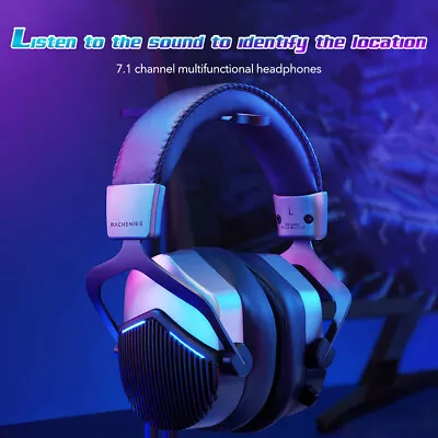 GH601 Headphones Wired Computer Gaming Headset Noise Canceling Mic For PS4/PS5 • $41.99