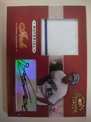 03 Timeless Treasures Jersey Auto Vladimir Guerrero Autograph Material Ink /100 • $45