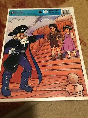 Vintage Golden 1991 Peter Pan & The Pirates Golden Frame Tray Puzzle • $8.99