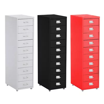 Chest 5/6/8/10 Drawer Filing Cabinet Garage Office Metal Steel Storage Draw Unit • £49.95