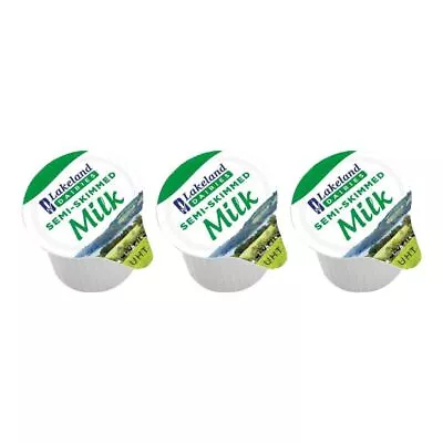 Lakeland Dairies Semi Skimmed Milk Portions - 240 Pots • £13.18