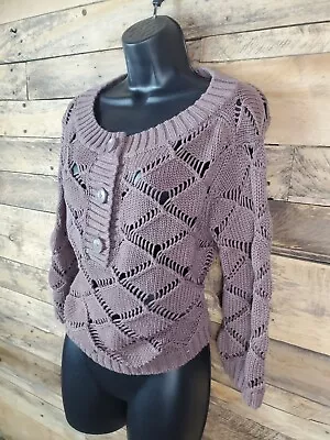 Moda International Sweater Pullover Women Brown Medium Chest 40  Length 17.5  • $19.99