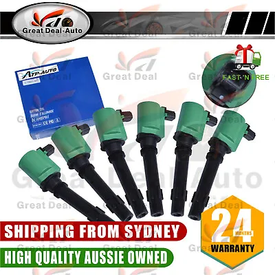6 HEAVY DUTY IGNITION COIL PACK FOR FORD Falcon TERRITORY BA BF FALCON 6cyl 4.0L • $49.98
