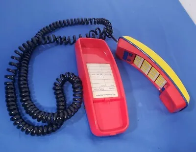 Vintage Conair Red Blue & Yellow Telephone SW750 Push Button Phone Tested Works • $14.78