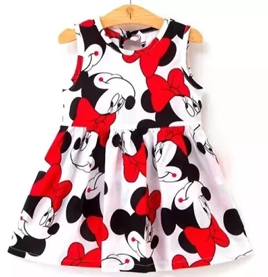 Minnie Mouse Disney Dress Outfit Sundress First Birthday Clothes Mickey Smash • $21