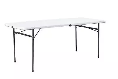 Mainstays 6 Foot Bi-Fold Plastic Folding Table White • $70.49