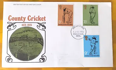 100 Years Of English Cricket - Wg . Grace Stamps On 1973 First Day Postal Cover • £3.69