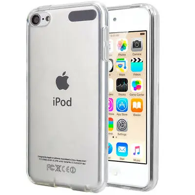 For IPod Touch 5th 6th 7th Gen Case Clear TPU Transparent / Black Back Cover • $2.28