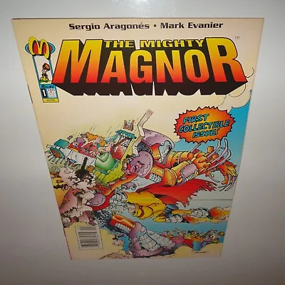 The Mighty Magnor #1 Newsstand Edition Sergio Aragones NM 1993 Malibu • $1.99