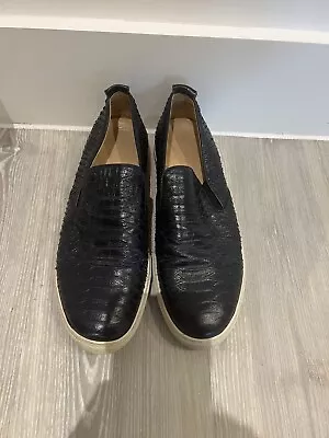 Original Snake Skin Men Lethear Shoes Size 7 • £20