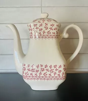 English Ironstone Staffordshire Tableware Tea/Coffee Pot Provence Red Vintage • $32