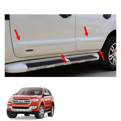 $239.19 • Buy Side Door Body Cladding V1 Painted 4 Pc Fits Ford Everest Endeavour 2015 2017