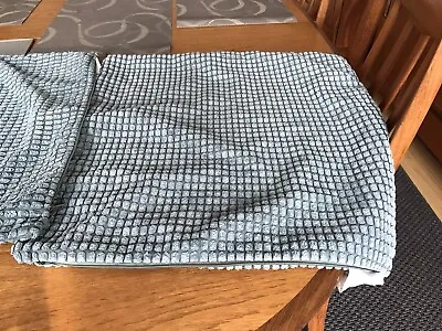 IKEA Cushion Covers 2 Blue Velour Type Fabric Used 50cm X 50 Cm • £10