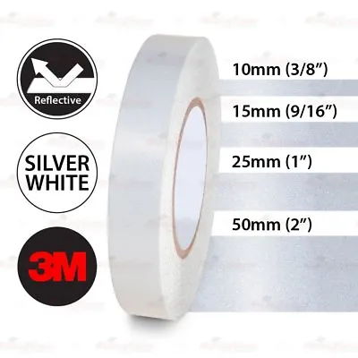 3M Reflective Various Size Conspicuity PinStripe Roll Vinyl Decal Tape Stickers • $45.80