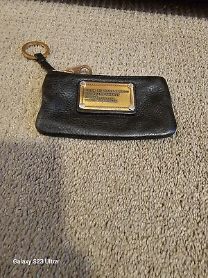 Marc Jacobs Black Leather Keychain Pouch • $45