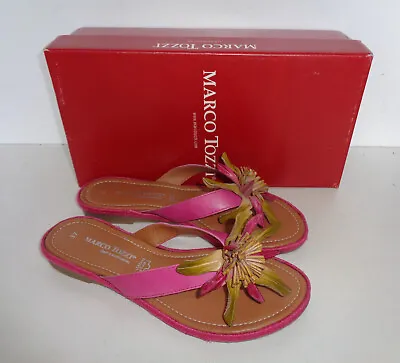 Marco Tozzi Ladies Womens Shoes Real Leather Pink Sandals RRP £49 New UK Size 5 • £23.98