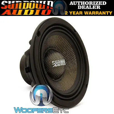 Sundown Audio Neopro-8 V3 8  200w Rms 8 Ohm Carbon Fiber Midbass Driver New • $199.99